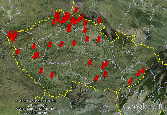 Mapa našich klientů